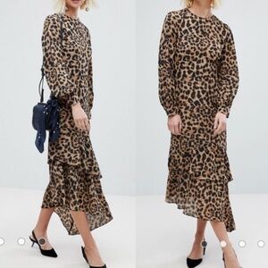 Warehouse Leopard Print Dress US Size 4